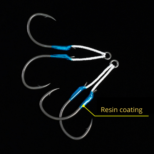 Fishfarmer ST-G-1 arrow blade Teflon Coated jigging assist hooks