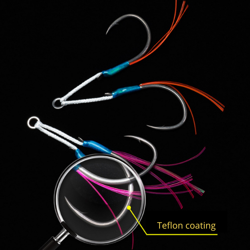 Fishfarmer ST-G2 branch blade Teflon Coated jigging assist hooks